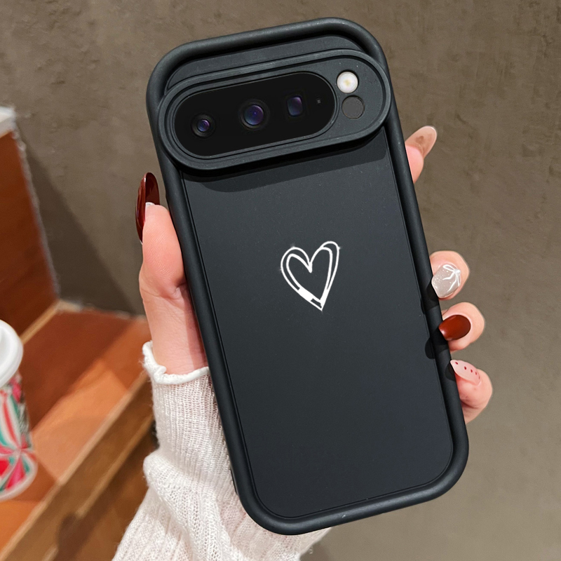 Google Pixel 9 Pro - Мягкий чехол с простым узором «Любовь»